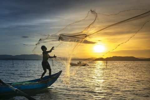 Bademode aus Fischernetzen