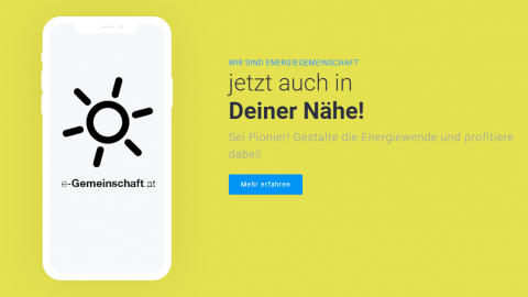 Erste Erneuerbare-Energie-Gemeinschaft Österreichs am Netz