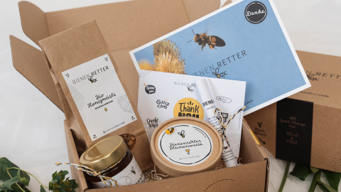Geschenktipp zum Muttertag: Die Bienenretter Box mit Blumensamen statt Schnittblumen